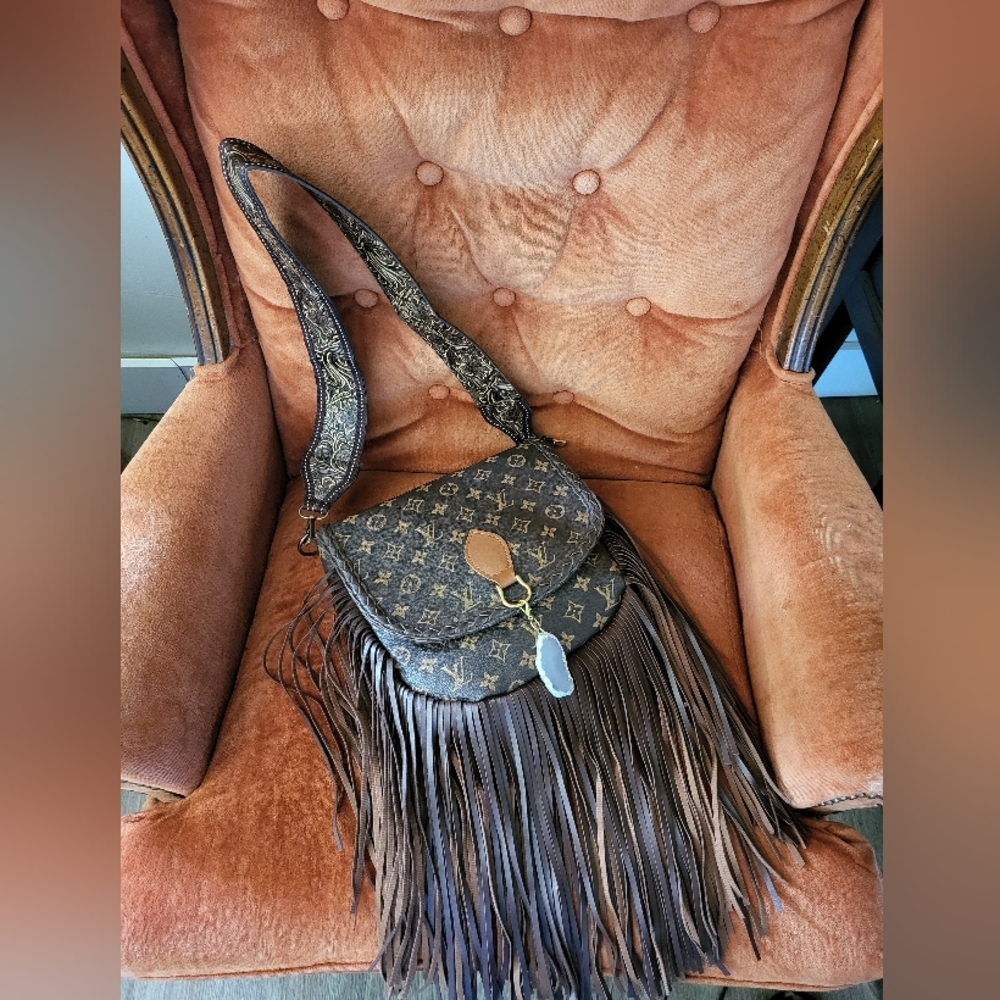Fringed Brown Designer Hobo Bag